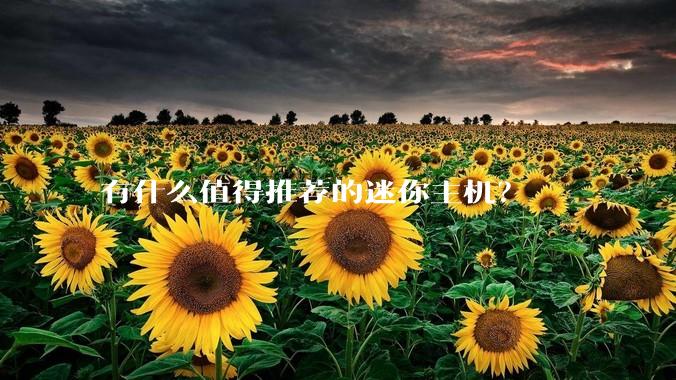 有什么值得推荐的迷你主机？